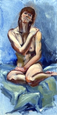 Figure in Blue